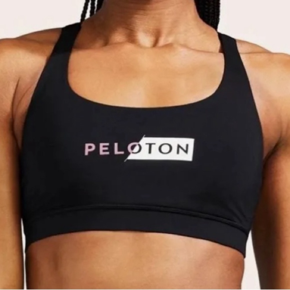 Peloton Lululemon Energy Bra Black size M running cycling sports bra